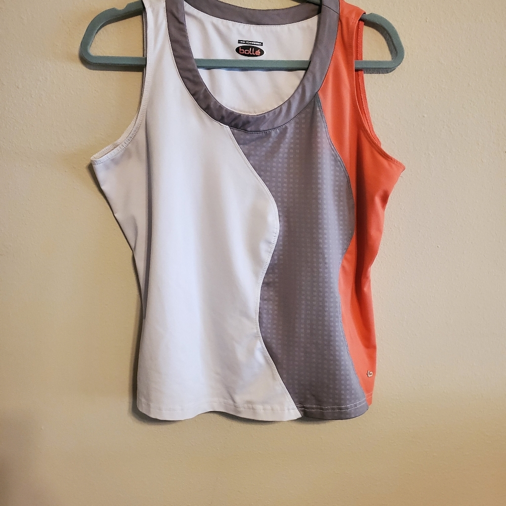 BOLLE high performance ladies tennis top. Size XL